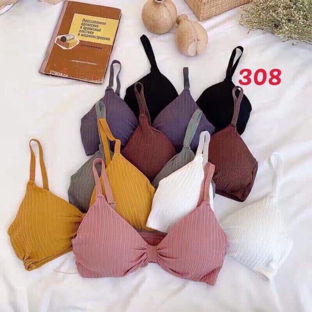 Áo Bra Gân Tăm Hình Nơ Đệm Dày Nâng Ngực Sexy 9932 | WebRaoVat - webraovat.net.vn