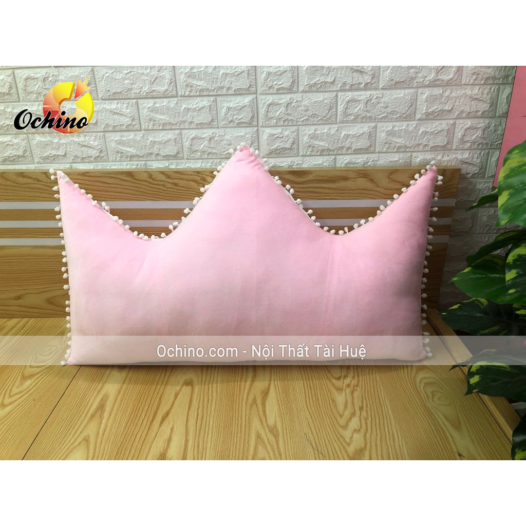 Gối Tựa Đầu Giường Vương Miện Mẫu Mới size 1m6-75 hàng Handmade Cao Cấp Loại 1