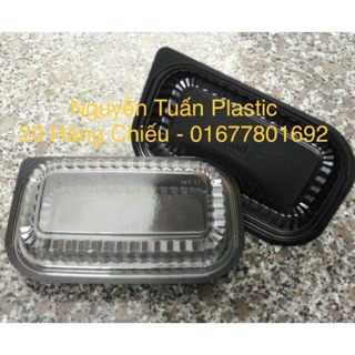50c Hộp nhựa, Khay nhựa đựng thực phẩm (HT17)