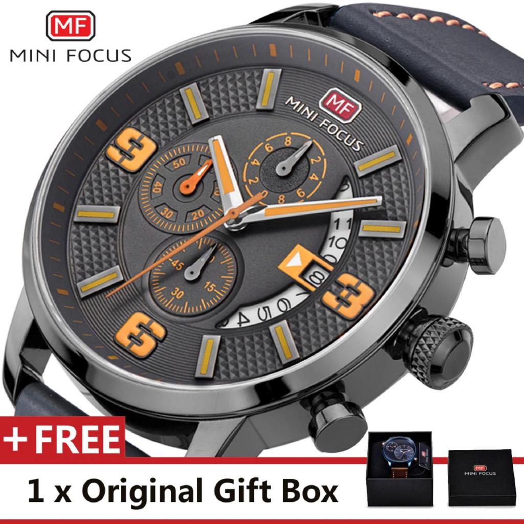 MINI FOCUS Top Luxury Thương Hiệu Đồng Hồ Nổi Tiếng Thời Trang Thể Thao Mát Men Quartz