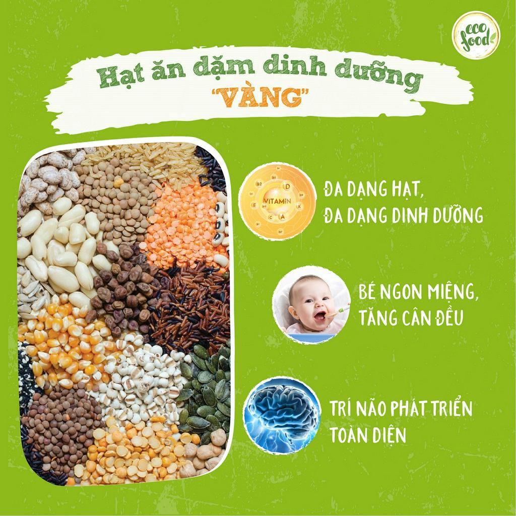 9 Loại Hạt Quý ECOFOOD Date 2025,Hạt Ăn Dặm Cho Trẻ Từ 6 Tháng Tuổi,Hỗ Trợ Bé Biếng Ăn,Phát Triển Trí Não Và Chiều Cao
