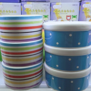 Chén sứ sọc + chấm bi cho Hamster, Bọ, Nhím Kiểng, Sóc Bay Úc, Sóc Bông, Sóc Đất, Sóc Chuột...