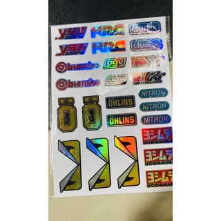 tem phản quang dán xe máy ( trọn bộ )