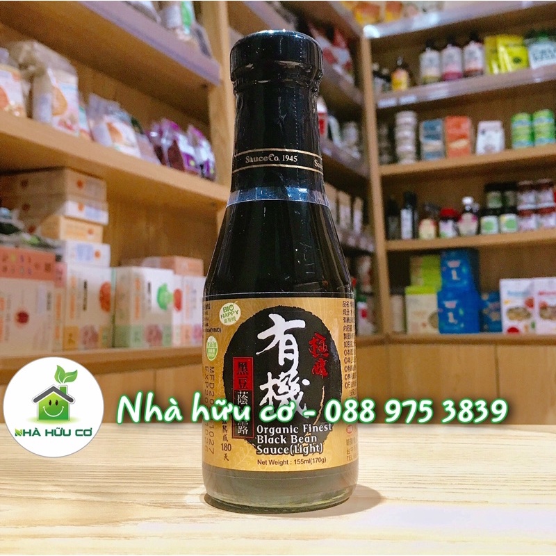 (SAUCECO) Nước tương đậu đen hữu cơ, ít muối SAUCECO 155ML - Date: 26/10/2024 - Nhà hữu cơ