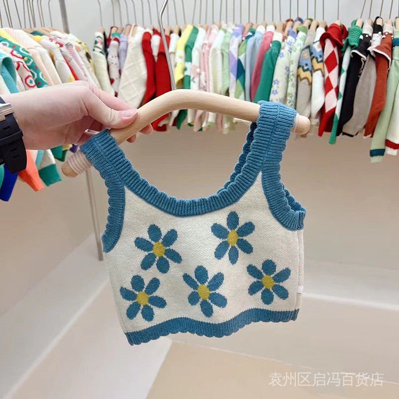 Áo Sweater Dệt Kim Không Tay Thời Trang Mùa Thu Dành Cho Bé Gái