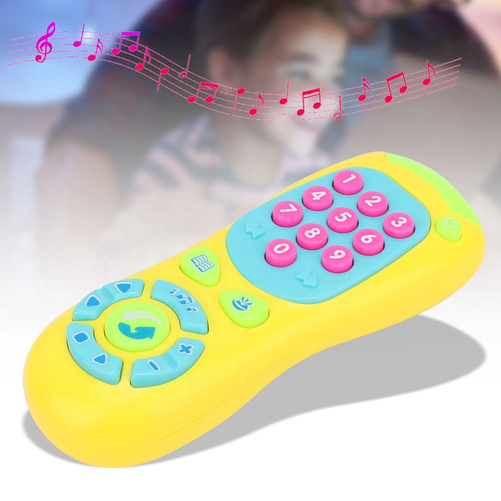 Punkstyle Kids Music Toy, Mini Electric TV Control Simulation Baby Toy Electronic Musical Learning Tool Storytelling Mod