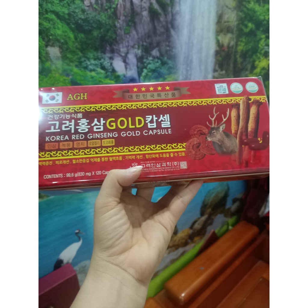 Viên Đạm Tổng Hợp Hồng Sâm Nhung Hươu Linh Chi Gold 120 Viên | BigBuy360 - bigbuy360.vn