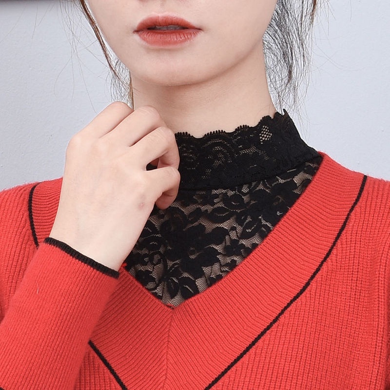 Cổ Áo Sơ Mi Giả Bằng Cotton Phối Ren Họa Tiết Hoa Phong Cách Cổ Điển Thời Trang Cho Nam Và Nữ