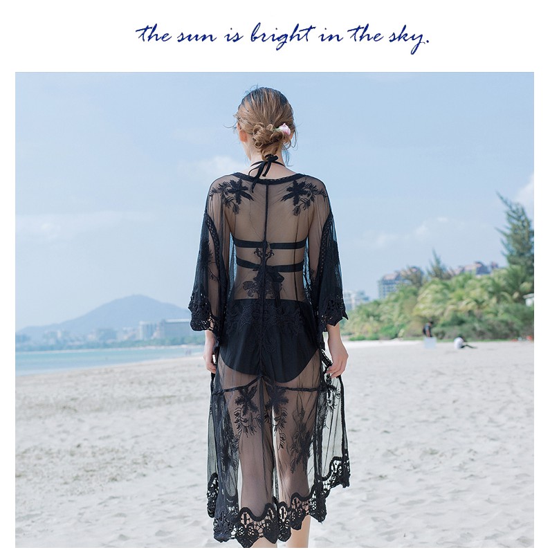 Áo khoác cardigan dài tay phối ren thời trang cho nữ | BigBuy360 - bigbuy360.vn