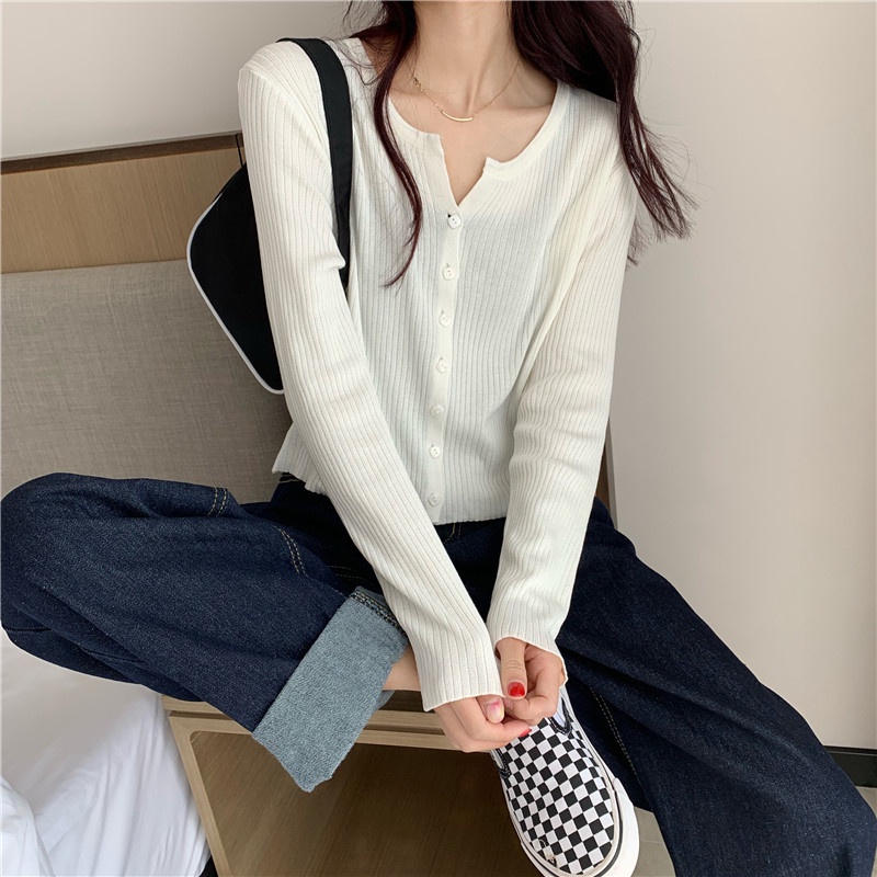 NRVP Áo Sweater Dài Tay Phong Cách Hàn Quốc Sành Điệu Dành Cho Nữ