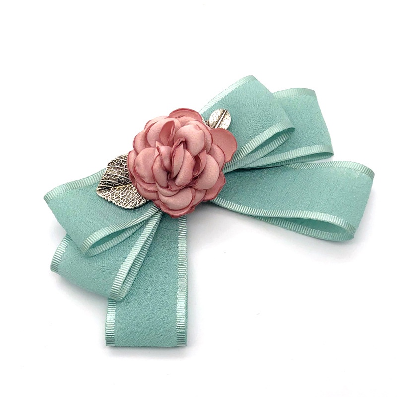 Ghim cài áo hình nơ hoa hồng 3D thời trang cho nữ