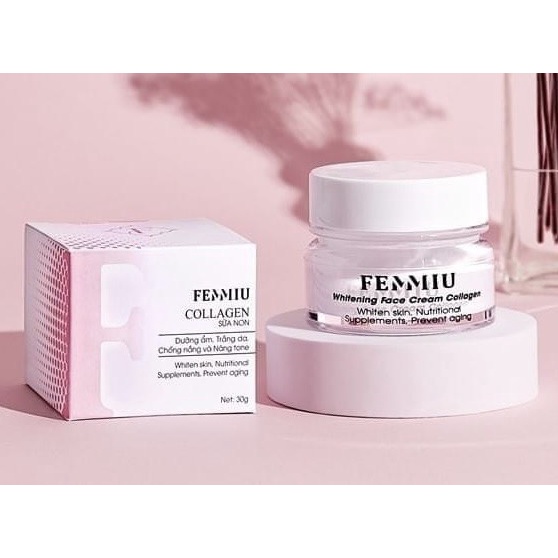 Kem Dưỡng Trắng Dưỡng Ẩm Chống Nắng Collagen Sữa Non 7Days Femmiu Chính Hãng