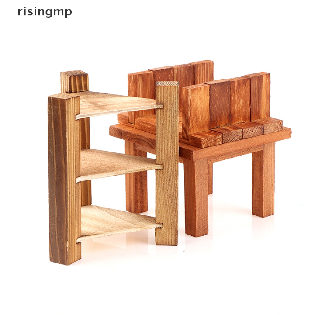 1 Bộ Bàn Ghế Ăn Mini Tỉ Lệ 1: 12 Trang Trí Nhà Búp Bê ♨Trên đó