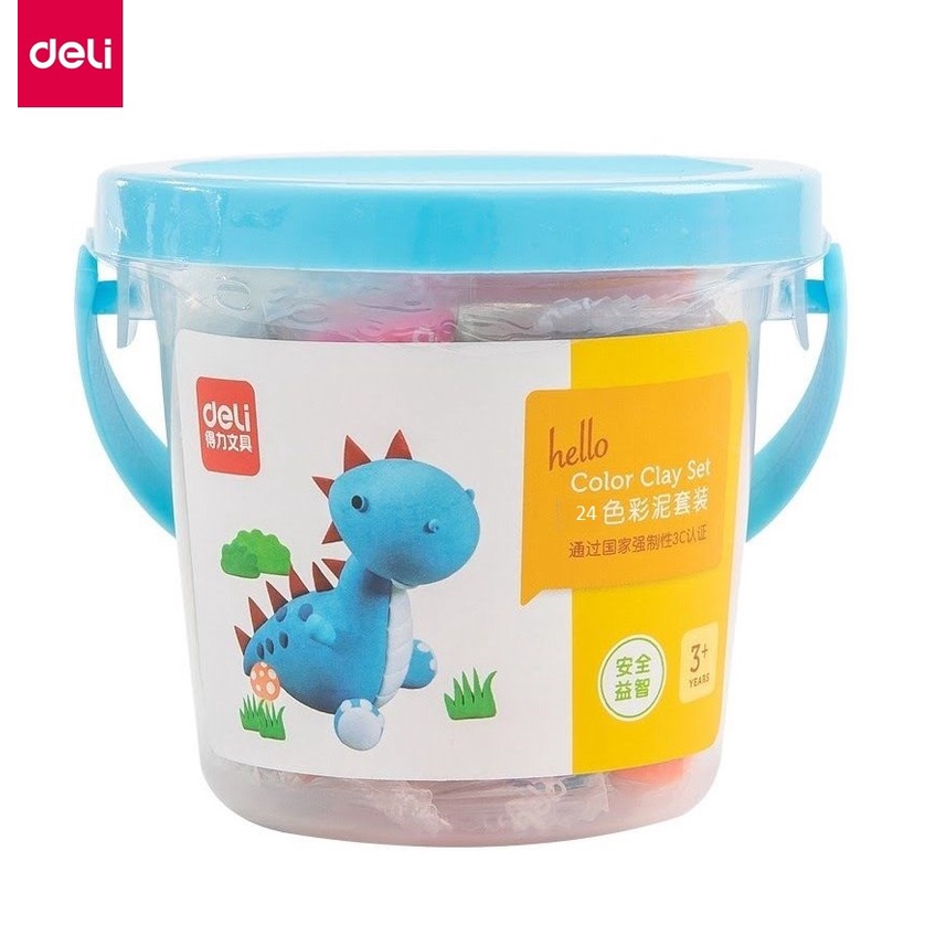 Đất nặn 24 màu + 7 khuân - Deli 7031