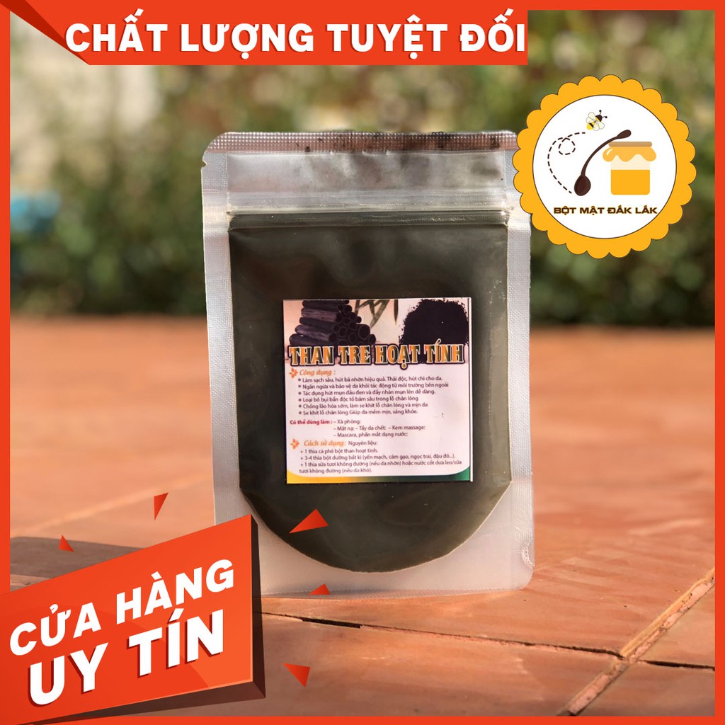 [botmatdaklak] Bột đắp mặt nạ Than Tre Hoạt Tính HANDMADE - Bột Thiên Nhiên