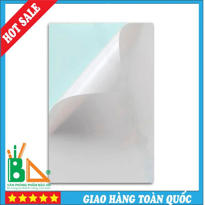 Giấy Đề Can A4 Trắng (Nền Xanh) Cực Đẹp, Mỏng Nhẹ, Bám Dính Tốt