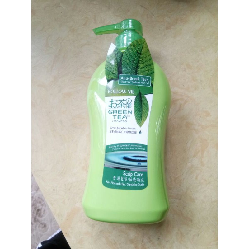 Dầu gội trà xanh Follow Me Green Tea Scalp Care Shampoo (750ml)