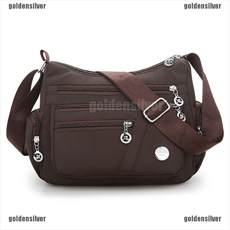 Túi Đeo Vai Bằng Nylon Chống Nước 6 Màu Tùy Chọn Thời Trang Cho Nữ