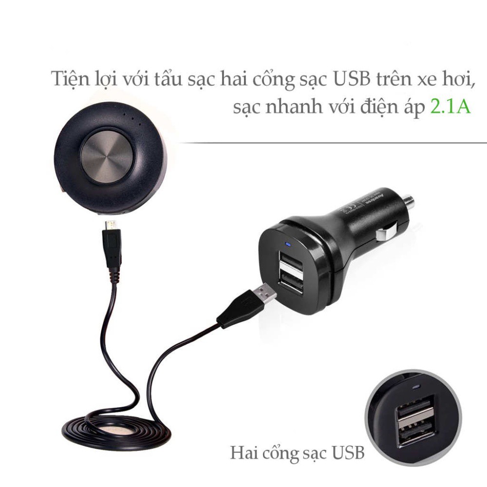 [Mã ELHACE giảm 4% đơn 300K] Thiết bị nhận âm thanh Bluetooth 4.0 trên ôtô Avantree Cara II BTCK-200M (A1286 - Màu đen)