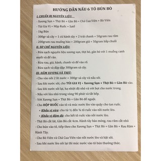 Set Bún Bò Huế Xưa