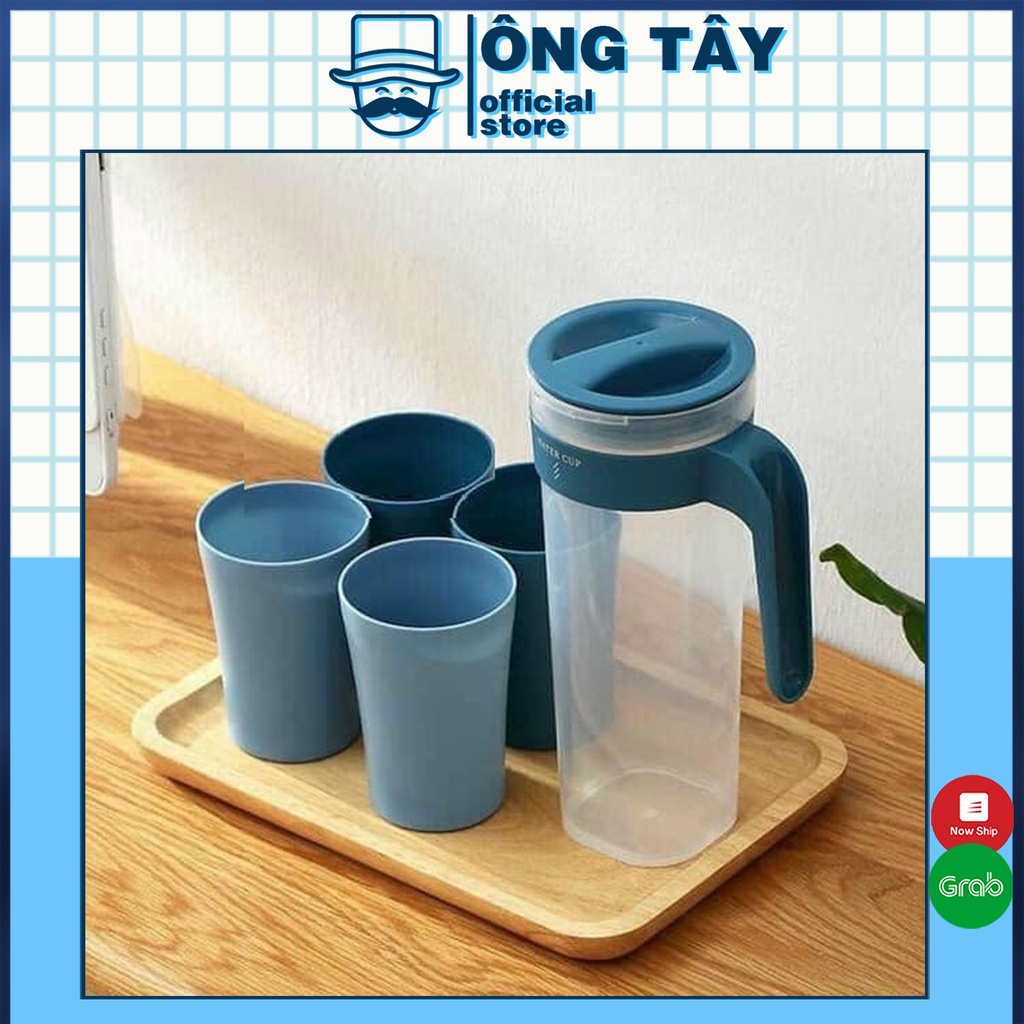 Bình nước 1L kèm 4 cốc