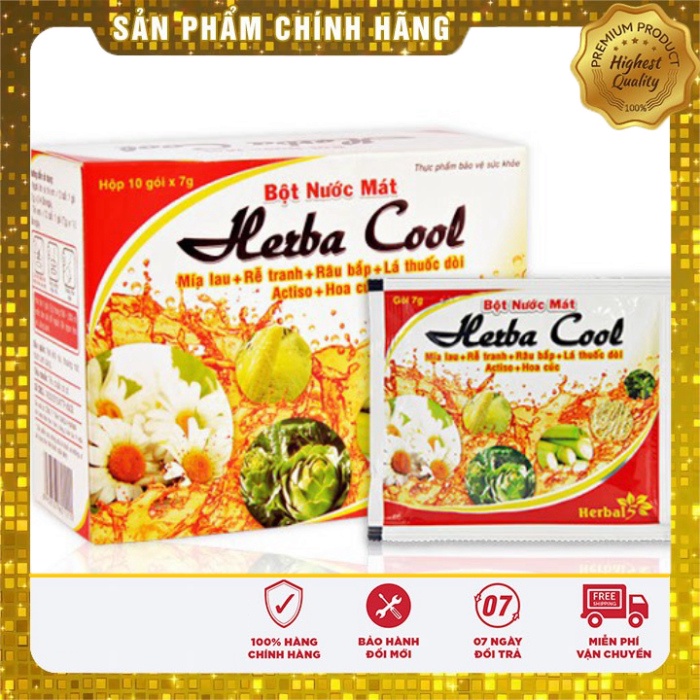 [Chính hãng] Bột Nước Mát Herba Cool ( 1gói x 7g)  Date mới