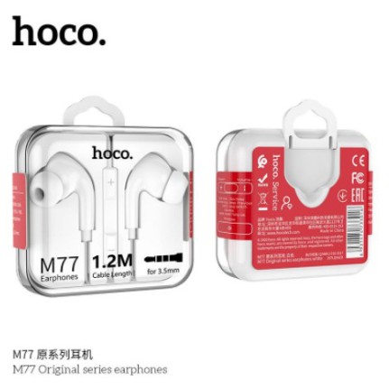 Tai Nghe Có Mic  💓Hoco M77💓 Jack 3.5mm/Lightning Âm Thanh Siêu Chất Phù Hợp Với Tất cả các Máy - Bảo Hành Chính Hãng