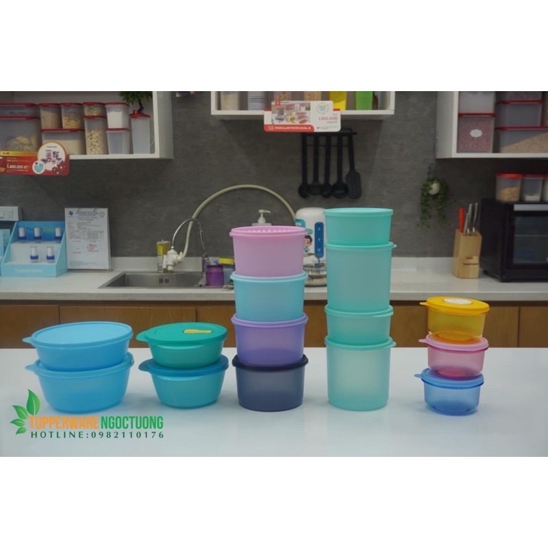 Hộp bảo quản thực phẩm dùng để trữ khô trữ mát chính hãng Tupperware đa dạng mẫu mã và kích thước