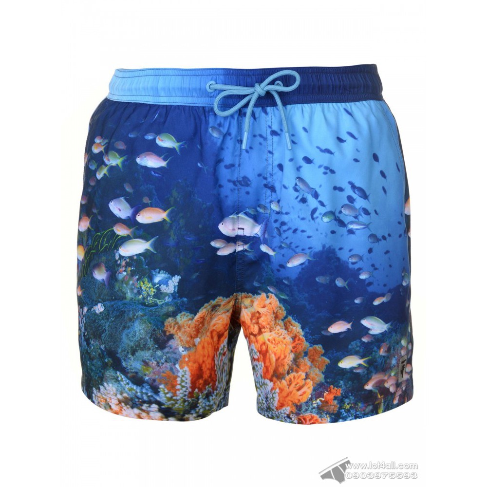 [AUT.] Quần đi biển Pierre Cardin Photo Swim Short Ocean