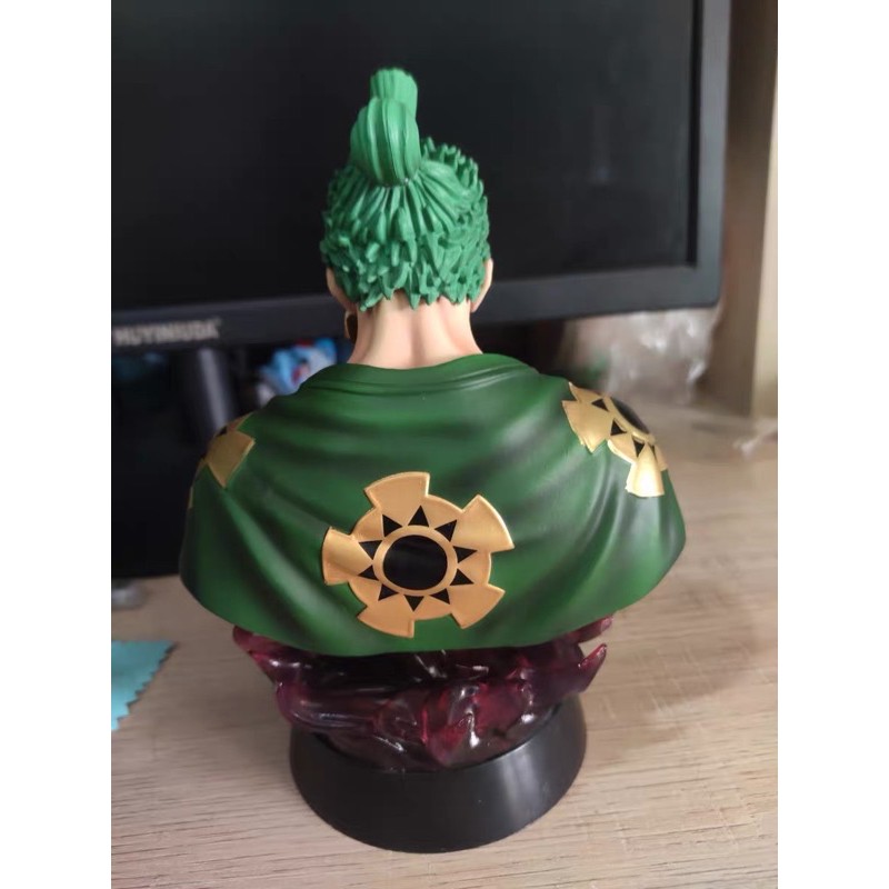 Mô hình tượng bán thân Zoro Wano CÓ đèn điều khiển 16cm