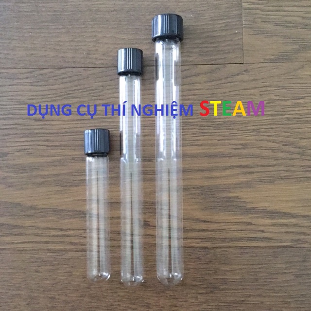 Ống nghiệm thuỷ tinh có nắp (1 cái)