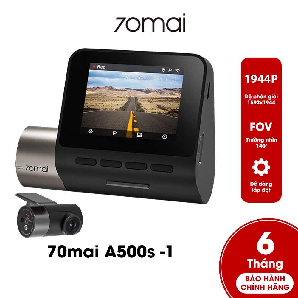 Camera hành trình ô tô 70mai Dash cam Pro Plus + A500S độ phân giải 1944P