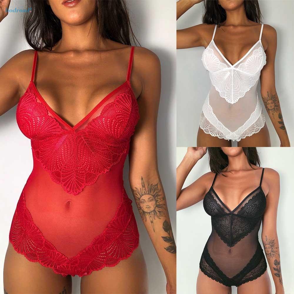 Jumpsuit Ngủ Sát Nách Thiết Kế Xuyên Thấu Quyến Rũ | BigBuy360 - bigbuy360.vn