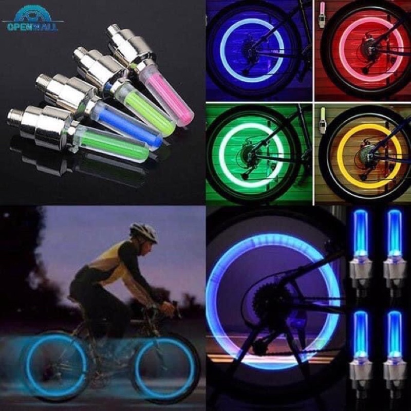 Đèn led gắn bánh xe máy, xe đạp, xe ô tô