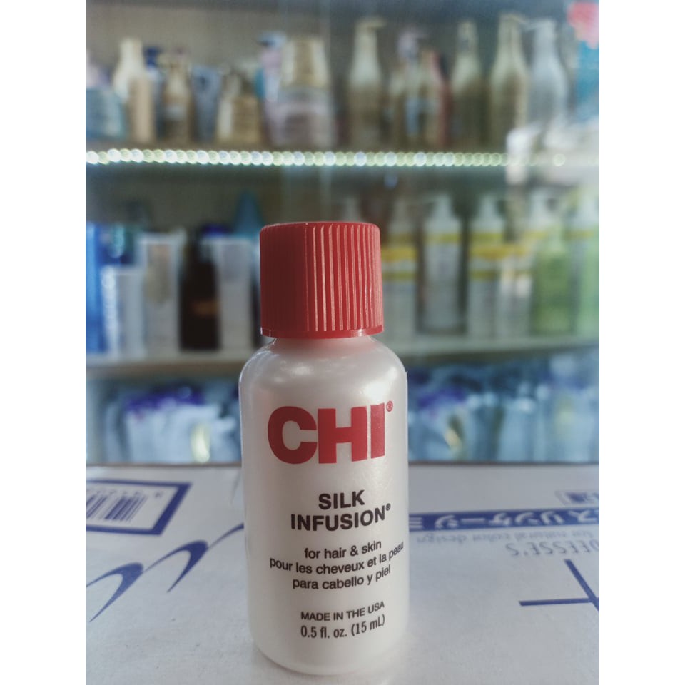 Tinh Dầu Dưỡng Bóng Tóc CHI Silk Infusion 15ml chính hãng