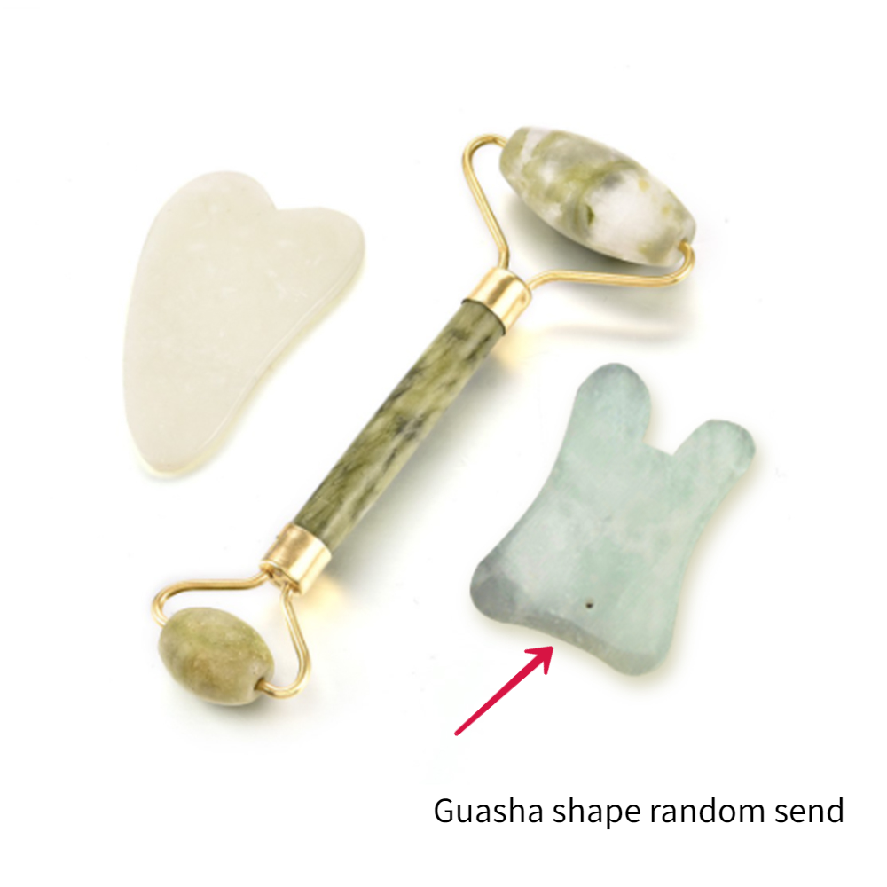 Set đá guasha ngọc bích massage mặt và cơ thể hỗ trợ nâng cơ chuyên dùng