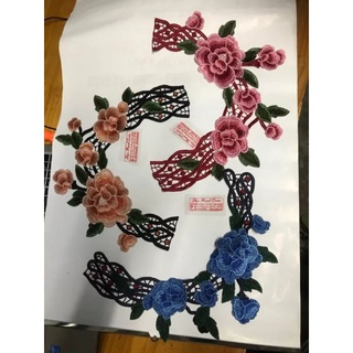 Cổ hoa thêu mã CO84