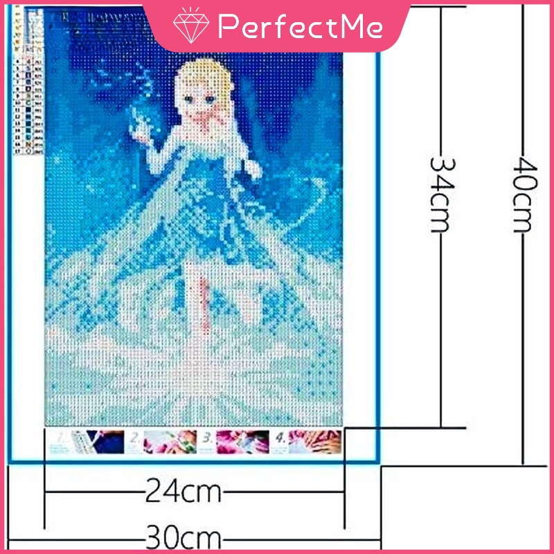 Bộ tranh đính đá 5D tự làm 30X40cm trang trí nhà cửa