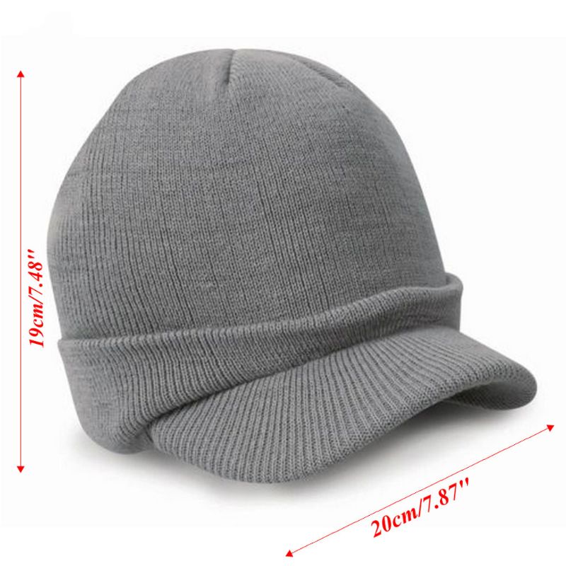 Youyo Mũ Beanie Dệt Kim Baggy Phụ Kiện Trang Trí Mũ Bóng Chày Sang Trọng