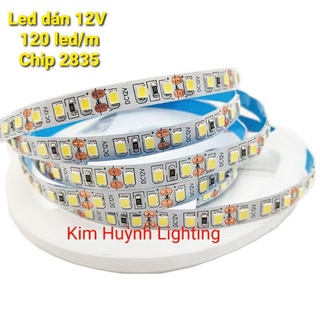 Dây đèn led dán 120 led m, chip 2835 điện áp 12V