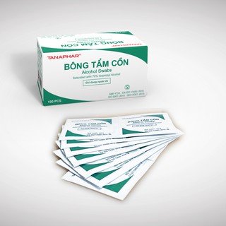 Bông tẩm cồn TANAPHAR (Alcohol Swabs)