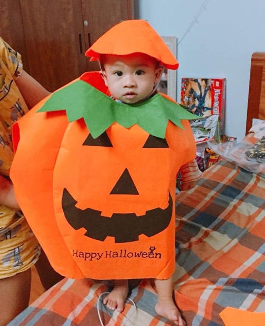 Áo hoá trang haloween hình bí ngô- halloween