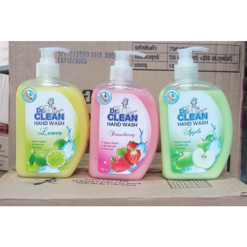 Sữa rửa tay sạch khuẩn Dr.Clean 500ml hàng chính hãng, giá tốt
