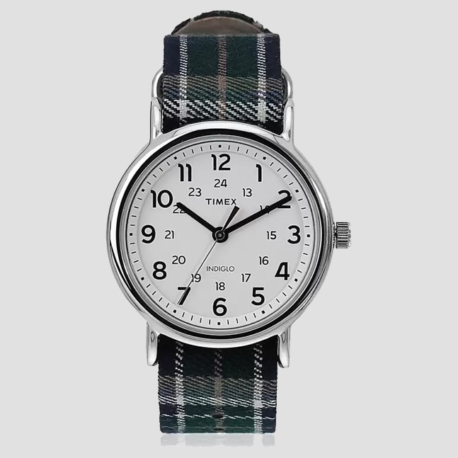 Đồng hồ Unisex Nam Nữ Timex Weekender -TW2R51400 Dây Da Phối Vải - Chính Hãng