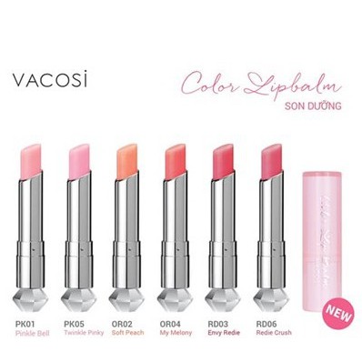 Son dưỡng VACOSI Color Lip Balm 3g