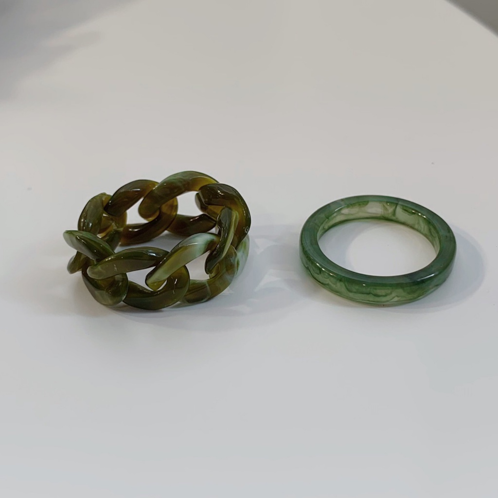 Nhẫn Thiết Kế Đơn Giản Phong Cách Retro Thời Trang