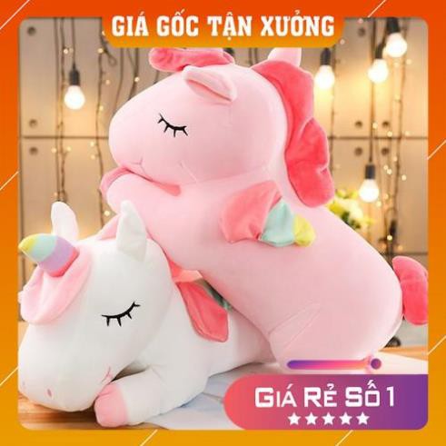 Gấu bông gối ôm ngựa kỳ lân ngựa pony vải co dãn 4 chiều