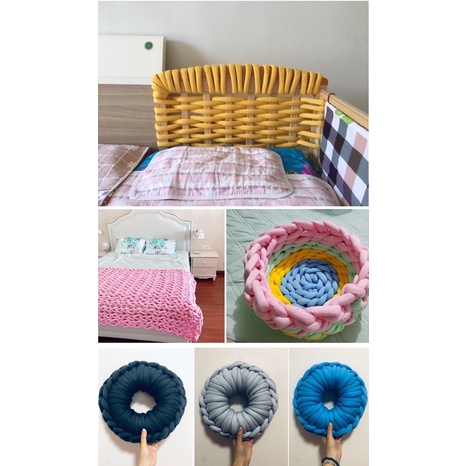 Len Chunky cotton, sợi siêu to