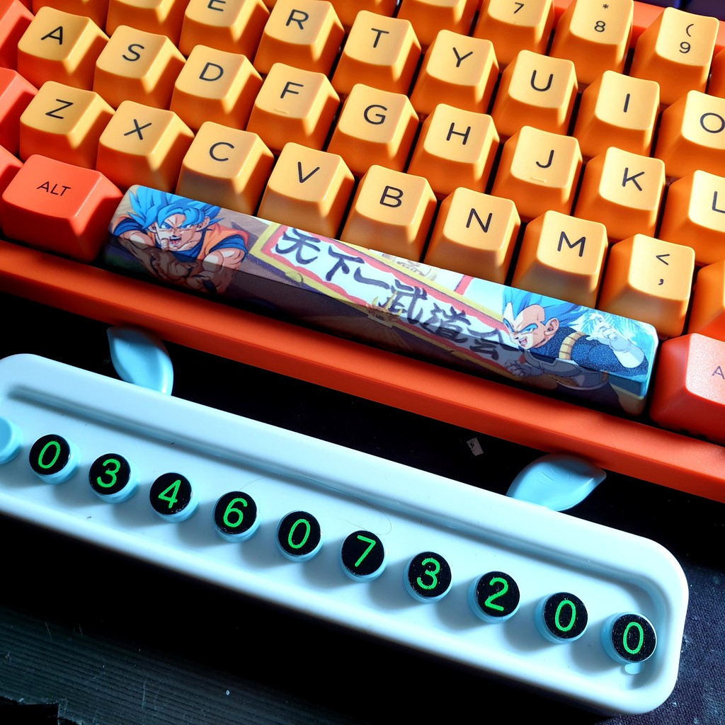 Keycap phím spacebar Dragonball vs Worldtour Tokyo in dye-sub cao cấp