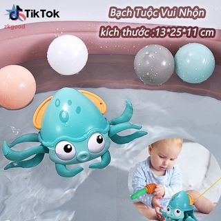 Đồ Chơi Bạch tuộc vặn cót cho bé_ cảm xúc độc đáo vui nhộn _ có dây đeo cho bé dắt đi dạo Đồ Chơi Thả Bể Bơi Cho Bé